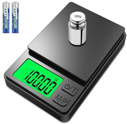 Feinwaage, 1000g/0.01g Digitale Präzisionswaage, Präzisions Mini Küchenwaage, Digitalwaage Feinwaage Goldwaage Münzwaage mit LCD-Display, Tara-Funktion,7 Einheiten, für Küche,Kaffee,Schmuck,Getreide