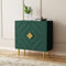 HOLTICO Kommode Sideboard mit 2 Türen, Küchenschrank, Aufbewahrungsschrank Schrank für Wohnzimmer, Küche, Schlafzimmer-Grün