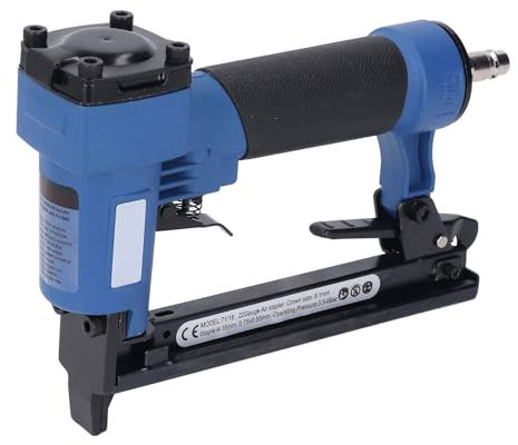 Pneumatic Brad Nailer, 2 in 1 Nail Guns and Crown Staplers, Air Brad Nailer Pneumatic Staple Guns 22 Gauges 4-16mm Nails Woodworking Interior Decoration Craft Projects