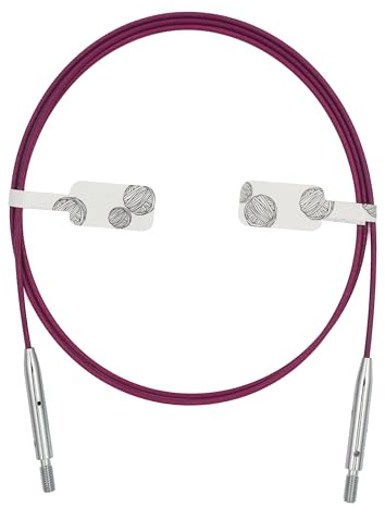 KnitPro Thin&Flex 360° Swivel Inter.cable 60cm purple - 1pc