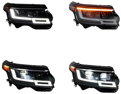 JJKSKV LED-Scheinwerfer (Tagfahrlicht + Angel Eye + Projektorobjektiv) – Kompatibel Mit Modellen Von 2013–2017, Blinker + Fernlicht, Kfz-Zubehör(LHD)