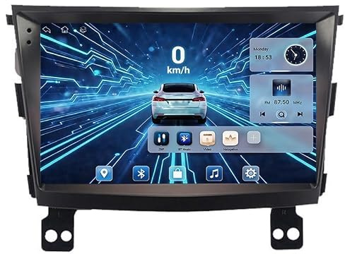 Android 16 Dual Din Car Stereo For SsangYong Tivoli 2015-2019 Plug And Play 9 Inch Touch Screen Bluetooth FM Radio Receiver Support WiFi Connection(HM604 4 Core Wifi 2+64GB)