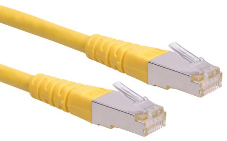 ROLINE Cable de conexión S/FTP-(PiMF-) cat. 6, amarillo, 0,3m