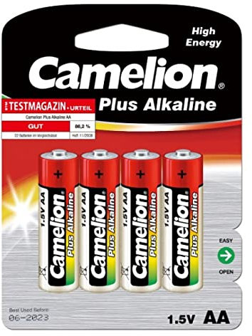 Camelion Batterie Mignon Typ AA 4er Blister, Alkaline, 1,5V