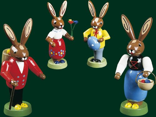 Hasenfamilie, Osterhase Holz, Erzgebirge Richard Glässer Seiffen, 13061