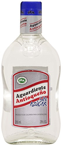 Aguardiente Antioqueño Sin Azúcar - Botella de Bebida Alcohólica Colombiana - 70 cl - 29% de Alcohol - Sabor Dulce y Suave - Aromas Naturales Equilibrados