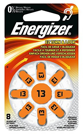 Energizer 3 Stück je 8 Batterien Hörgeräte Zink Air Turn & Lock N ° 13