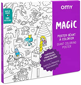 OMY Giant Coloring Poster 70 x 100, Magic