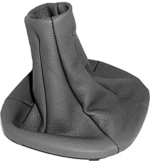lartepelle Schaltsack aus echtem Leder Anthrazit kompatibel mit Fiat Panda 169