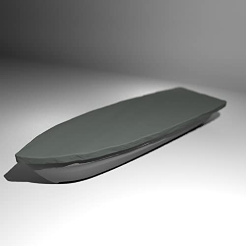 Premium Boot Persenning - Anka, Ruderboot, Schlauchboot, Angelboot & Co Bootsplane extrem reißfest (Anthrazit, 420 cm x 140 cm)