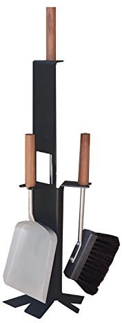 MS Beschläge® Kaminbesteck Kamingarnitur Ofenbesteck 3-teilig schwarz beschichtet
