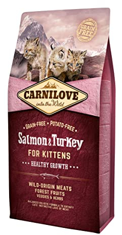 Carnilove Trockenfutter für Kätzchen mit Lachs und Pute