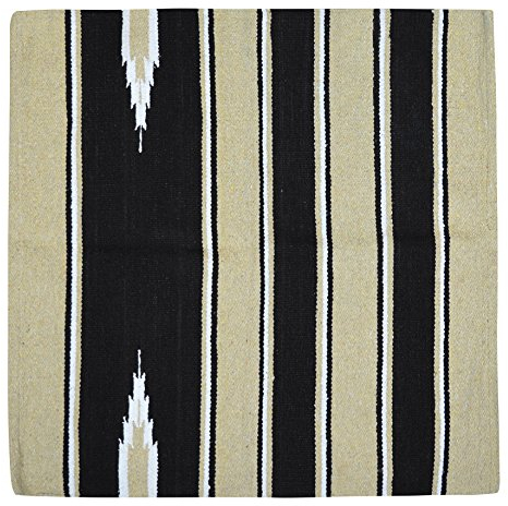 Randol's 801090052 Navajo Pferdedecke, Baumwolle/Acryl, 76 x 76 cm, Beige/Schwarz/Weiß