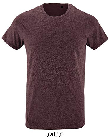 SOLS Herren T-Shirt Regent Fit 00553 Heather Oxblood S