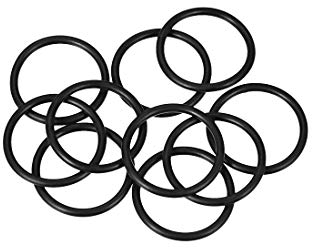 sourcing map Packung mit 10 Gummidichtung Metrische O-Ringe Dichtung 26mm AD 21mm ID 2,5mm Breite