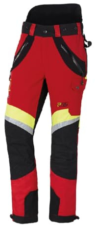 PSS Schnittschutzhose X-Treme Air Rot/Gelb Größe 54