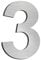 nanlyiau Brushed House Numbers Stainless steel number large door numbers Made of Solid SUS304 floating house numbers Easy to Install 12in/30.5cm(3)