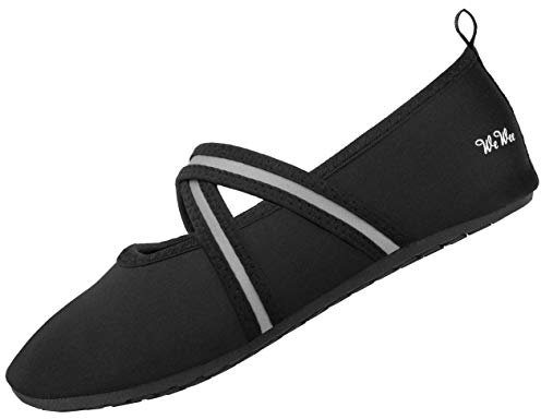 WeWee Die Gesunden Allround-Barfußschuhe Damen – Vielseitig Einsetzbare Minimalschuhe (Grau Cross, Größe 40/41) Herstellergröße XL