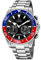 Jaguar J888/4 Connected Collection 45,7 mm schwarzes Gehäuse mit Stahlband für Herren