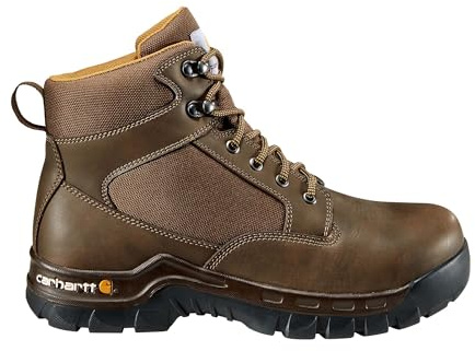 Carhartt Men's CMF6284 Rugged Flex® Steel Toe Work Boot, Brown, 9 M