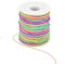 LYTIVAGEN 100m Elastische Faden 1mm Perlenschnur Gummiband Schmuckherstellung Schnur Gummikordel Regenbogen Farbe Stretch Schnur Bastelschnur Perlen Kordel für DIY Schmuck, Handwerk