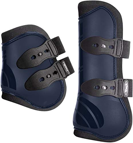 York Gamaschen und Streichkappen 4er Set Vena Hartschallengamschen Knopfverschluss (Cob, dunkelblau)