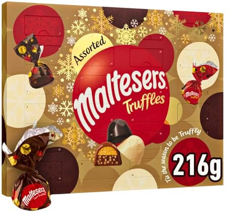 Maltesers Milk & White Trüffles Adventskalender mit gemischter Schokolade, 218 g