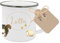 Manufaktur Liebevoll Emaille Tasse Kinder Geschenk personalisiert Kindertasse Tiere Geschenk mit Name Kinder Geburtstagsgeschenk Tasse (Motiv “Tiere Lotta”)