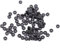 Schwarze Zinkmuttern, 100 Stück M2-M5 Schwarz verzinkter Kohlenstoffstahl Metrisches Gewinde Sechskantmuttern M2, M2,5, M3, M4, M5, großartiger Ersatz(M2.5)