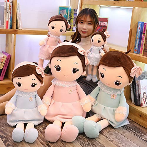 Plüschpuppe Mädchen Gefüllte Puppen Stoffpuppe Prinzessin Puppe Weiche Kuschelpuppe Erste Baby Puppe zum kuscheln Baby Puppe Rag Dolls Plüsch Stofftier Spielzeug Handmade Textilpuppen Geschenk Puppe