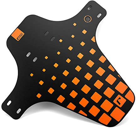 RaceFender Pixel Front 2.0 Fahrrad Schutzblech Mudguard MTB E-Bike 27,5, 29 (Orange)