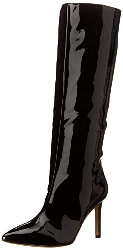 GUESS Dayton, Stivali ad Altezza Ginocchio Donna, Black Patent 001, 41 EU