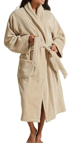 Christy Supreme Velour Bath Robe | Luxuriously Soft Dressing Gown | 400GSM Heavyweight Womens Bathrobe | 100% Cotton