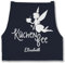 Schürze - Damen Frauen - Küchenfee mit Name I Kochschürze Küchenfee - 85x69 - Navy Blau - personalisierte geschenke küche kochschuerze koch kochschürzen küchenfee+schürze schürtze kochen