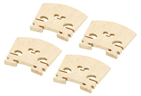 sourcing map 4 Stück 4/4 Violine Steg Ahornholz Violine Teile für 4/4 Violine Geige