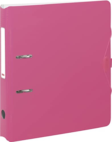 BRUNNEN Ordner „WAVE“ Colour Code | A4, 50 mm, Hebelmechanik mit gummiertem Griff, tulip