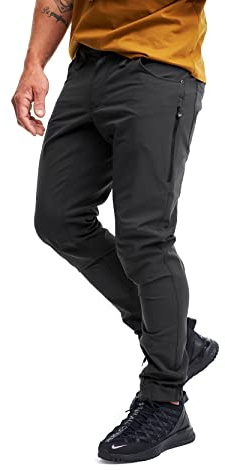 RevolutionRace Herren Explorer Outdoor Jeans, Outdoorhose perfekt für den Alltag und alle Outdoor-Aktivitäten, Anthracite, M