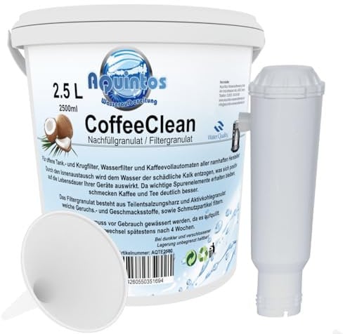 Filtergranulat für Nivona Wasserfilter Ersatz für Nivona NIRF 700 Frischwasserfilter ReFill - Nachfüllset von Aquintos passend für NIVONA (2,5 Liter Nachfüllset)