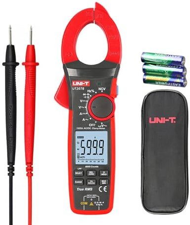 UNI-T UT207B Analog Strommesszange Multimeter AC DC 1000A 1000V Prüfer Fachmann Digital Amperemeter Zange Voltmeter