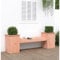 Gecheer Gartenbank mit Pflanzkübel Gartenbank mit Blumenkasten Garten Holz Bank Sitzbank Parkbank mit Pflanzkasten Esszimmerbank Ruhebank Balkonbank Gartenmöbel 184,5x39,5x56,5cm Douglasienholz