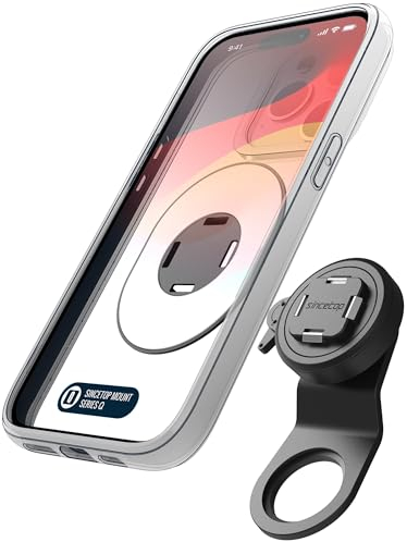 sincetop Series Q [Quad] Porta Cellulare Bici,Bicicletta Stelo Telefono Supporto - Smartphone Manubrio Porta in lega di alluminio a rilascio rapido per MTB Ebike Road Bike e Gravel Bikes