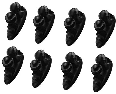 Homoyoyo 8pcs Cable Management Kit Self-Adhesive Cord Organizers Cable Clips for Car Black Dash Cam