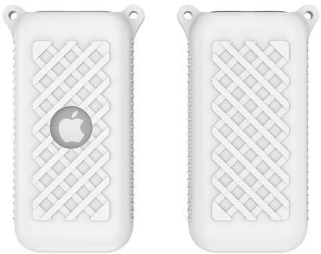 Fitudoos Custodia in silicone per batteria Apple Vision Pro, Accessori per batterie, Antigraffio, Antigoccia, copertura protettiva in silicone - Bianco