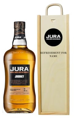 BEER HUNTER Personalised Jura Single Malt Scotch Whisky Gift Set - 40% ABV (70cl)