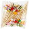200 Stück Cocktailspieße, Spieße Fingerfood Holzspieße 12cm Holz Cocktail Deko Spiesse für Snacks Fingerfood Obstspieße Kinder Verschiedenen Formen Cocktail Sticks für Bars Buffet