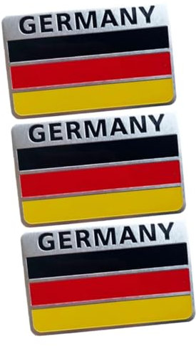iplusmile Autoaufkleber Deutschland 3st Auto Beschriften Aufkleber Auto- Etiketten Automobil-etikett Deutschland Aufkleber