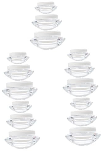 SOIMISS 15pezzi Bottiglie Cosmetiche Trasparenti Contenitori Per Vasetti Per Cosmetici e Impermeabili Per Della e Make-up