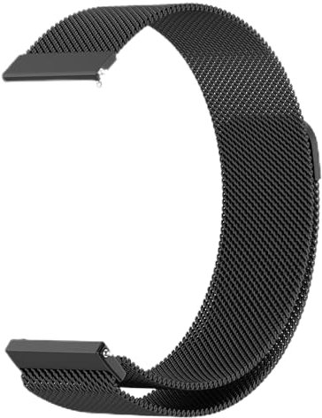Haofun Cinturino Intrecciato per Huawei Watch GT5/GT5 Pro 46mm, Design Elegante in Pasta, Cinturino di Ricambio Morbido, Milano nero