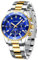 OFFCUP Orologio Uomo Orologio Analogico al Quarzo Orologio da Uomo Cronografo Orologio da Polso Casual Orologi Sportivo Moda Classico Elegante Con Cinturino in Acciaio Con Data -Oro