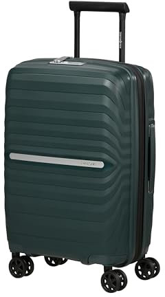 Samsonite Neo Flux - Spinner S Slim, Erweiterbarer Handgepäck, 55 cm, 39/45 L, Grün (Jungle Green)